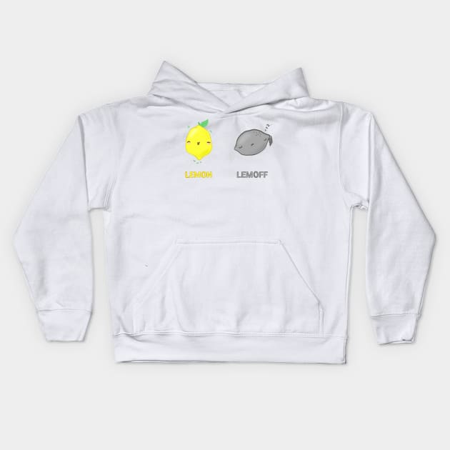 Lemon Lemoff Kids Hoodie by moonlitdoodl